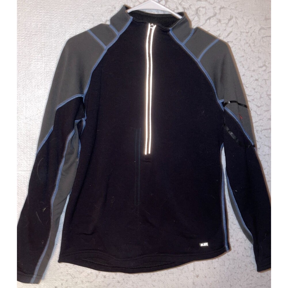REI Jacket Womens M Black Half Zip Athletic Pullover Running Athleisure Outdoors